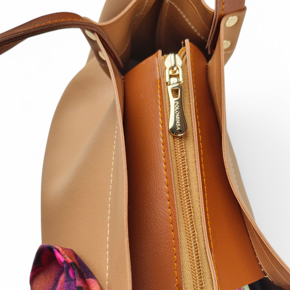 Diva Drape Brown HandBag