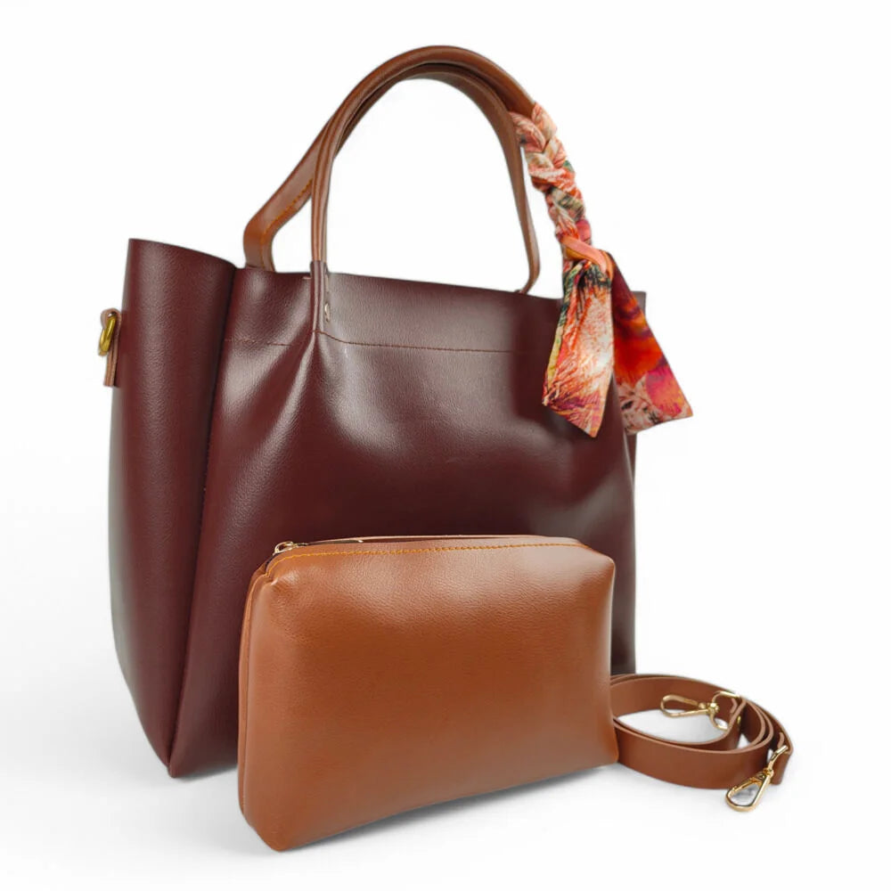 Diva Drape Maroon HandBag
