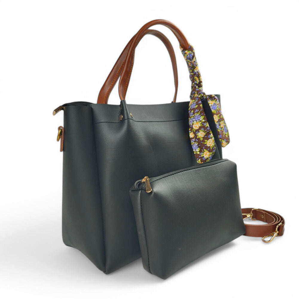Diva Drape Black HandBag