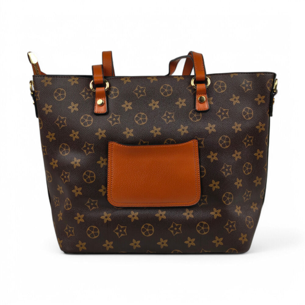 Velora Luxe Imported Brown Tote Bag