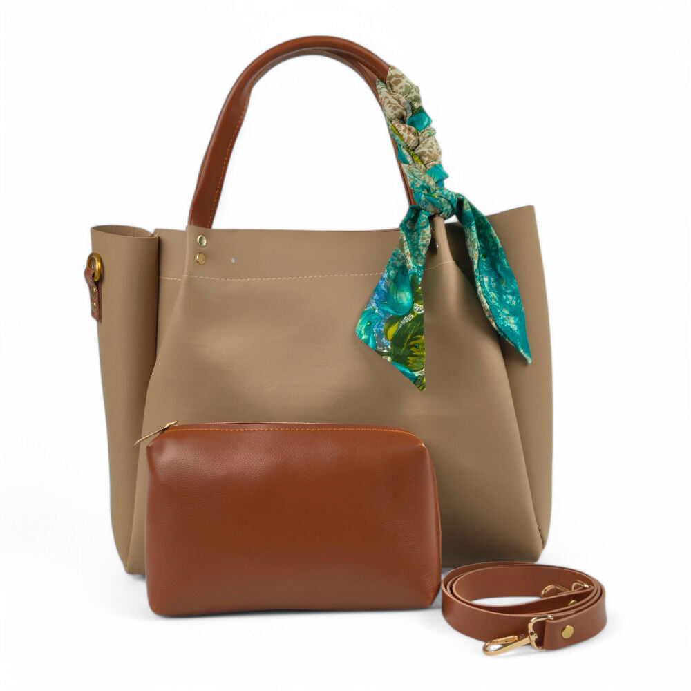 Diva Drape Beige HandBag