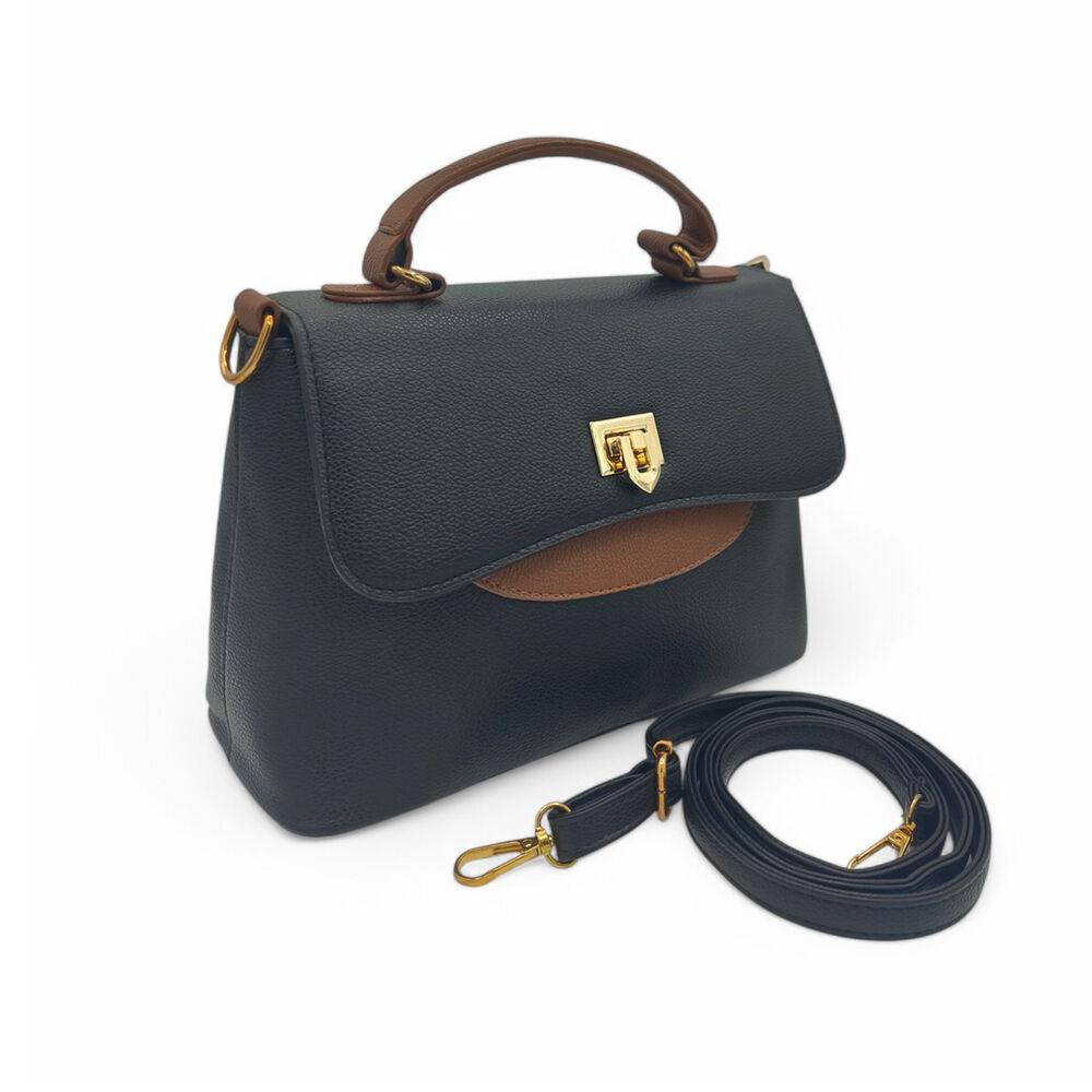 Noir Edge Imported Black HandBag