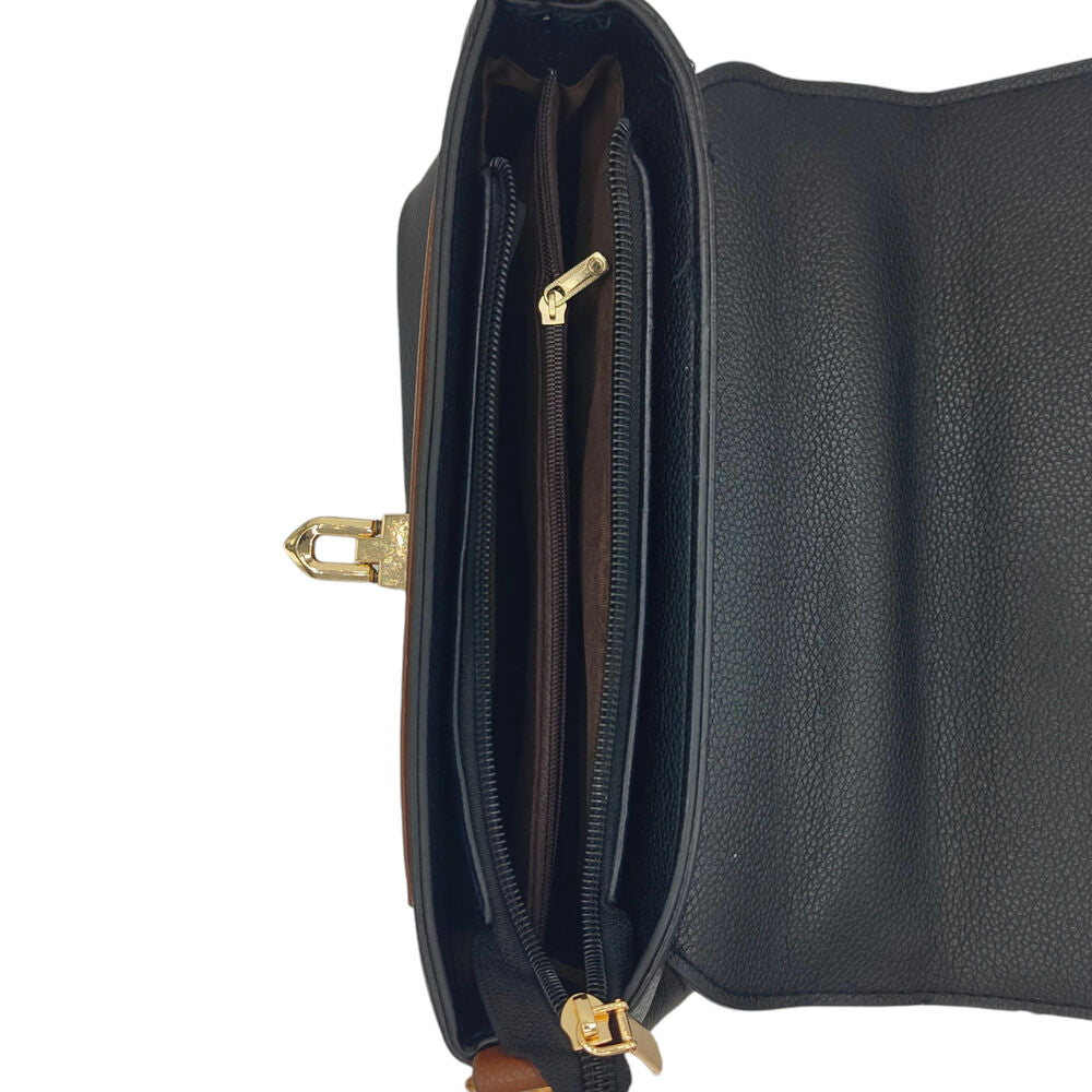 Noir Edge Imported Black HandBag