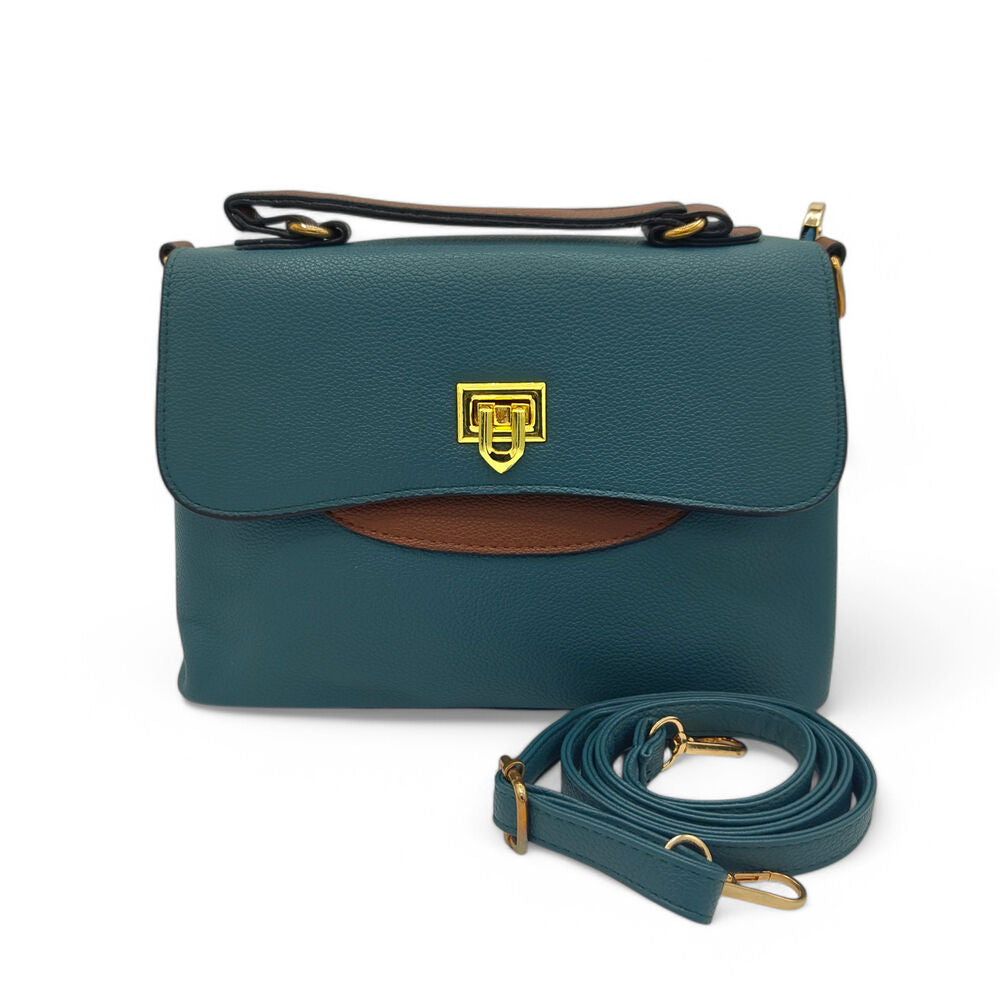 Noir Edge Imported Green HandBag