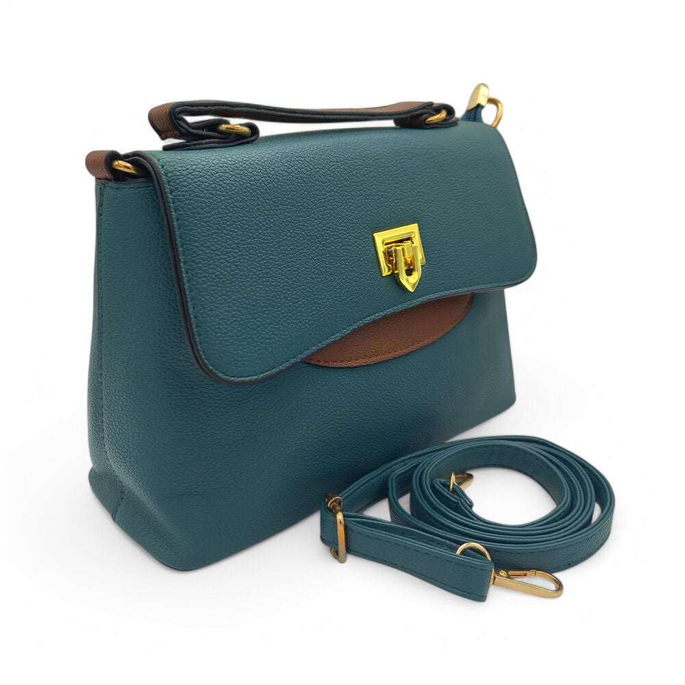 Noir Edge Imported Green HandBag