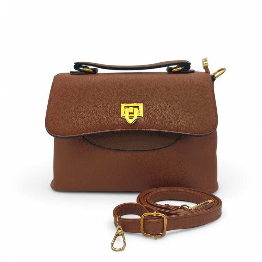 Noir Edge Imported Brown HandBag