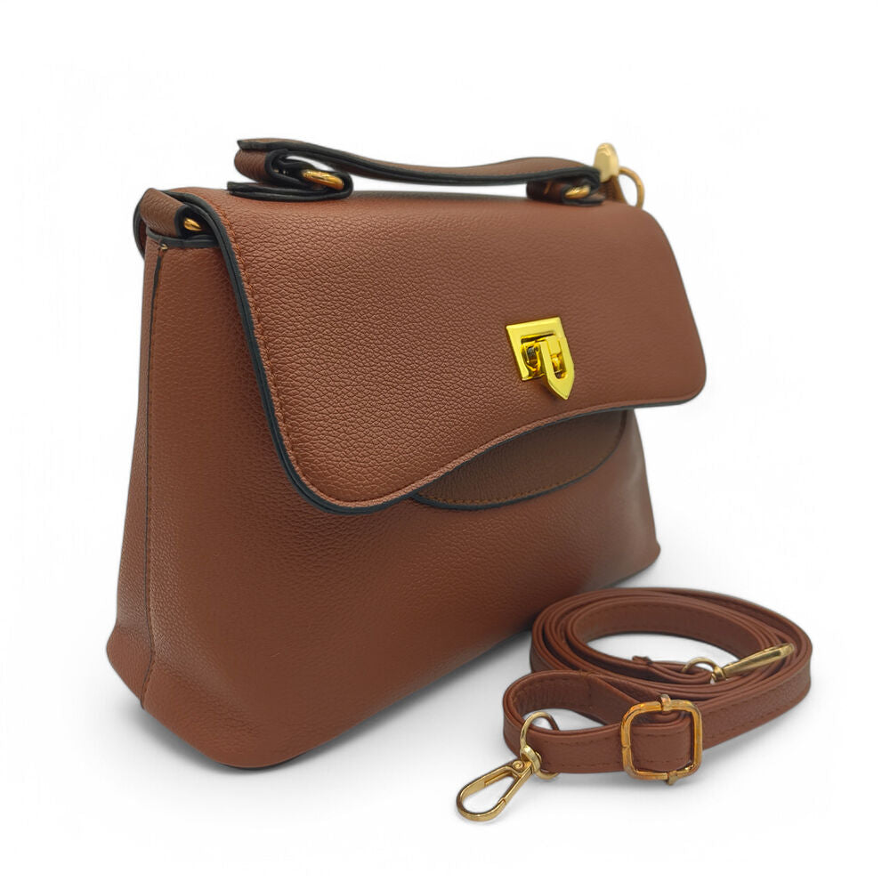 Noir Edge Imported Brown HandBag