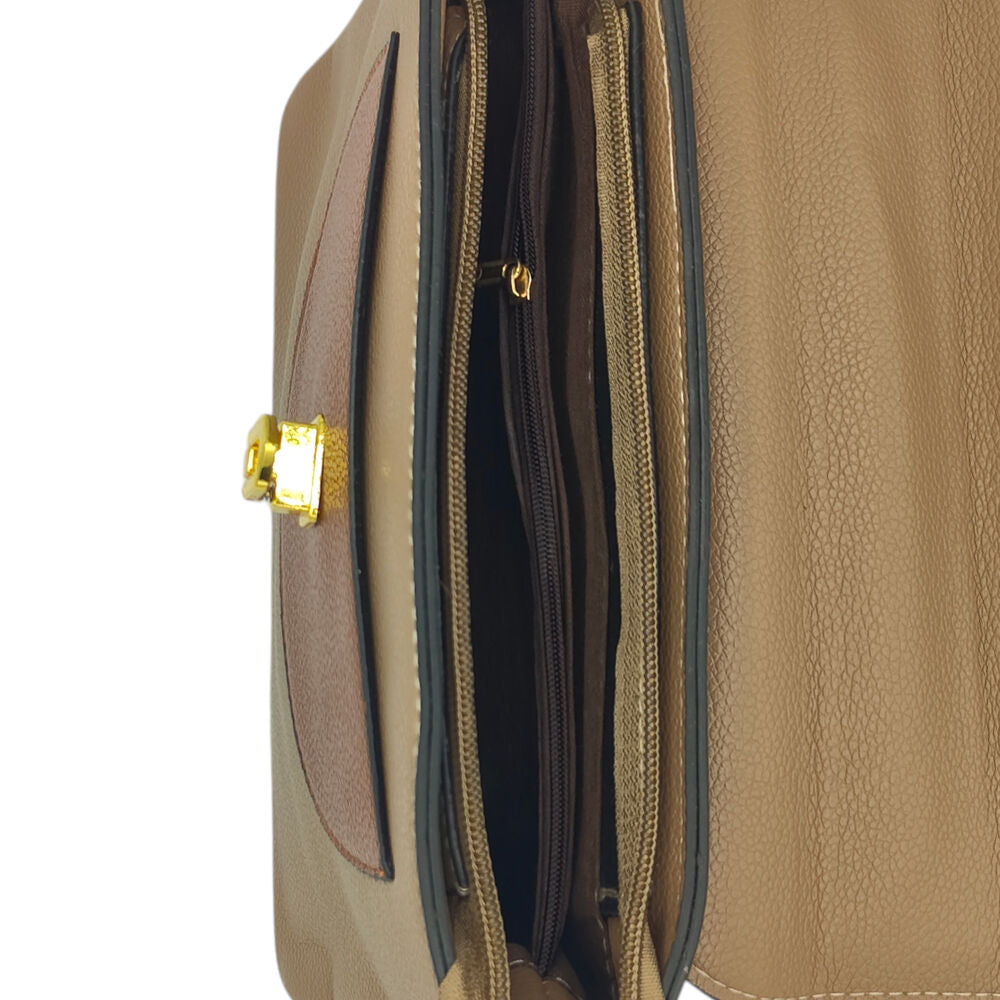 Noir Edge Imported Khaki HandBag