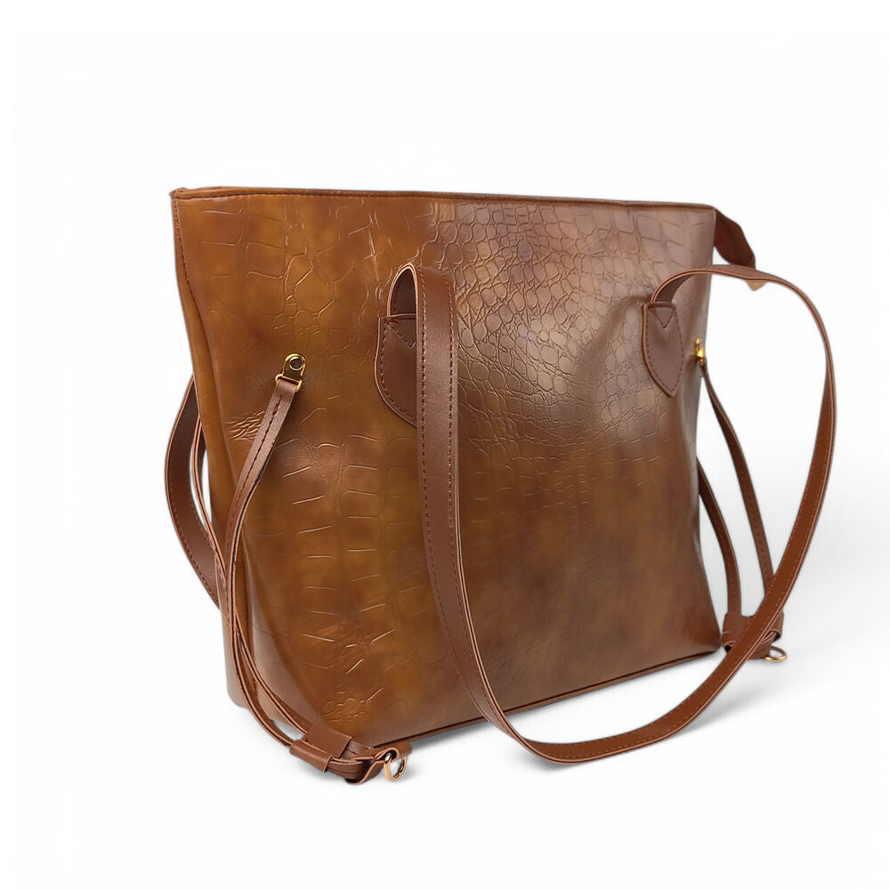 Classic Aura Brown Tote Bag