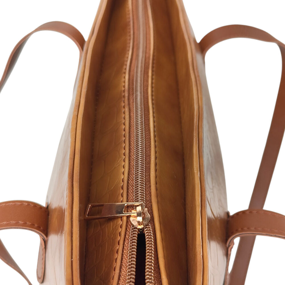 Classic Aura Brown Tote Bag