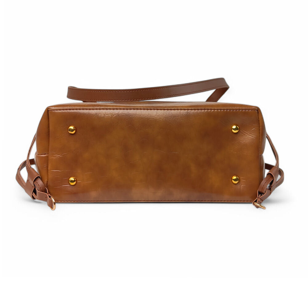 Classic Aura Brown Tote Bag