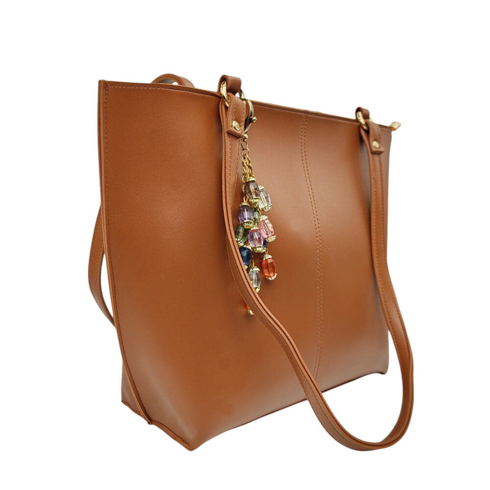 Purely Posh Brown Tote Bag