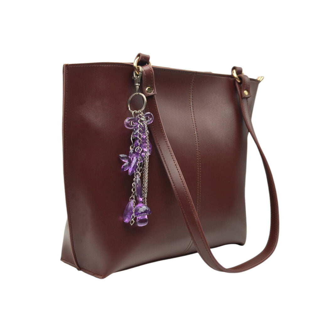 Purely Posh Dark Brown Tote Bag