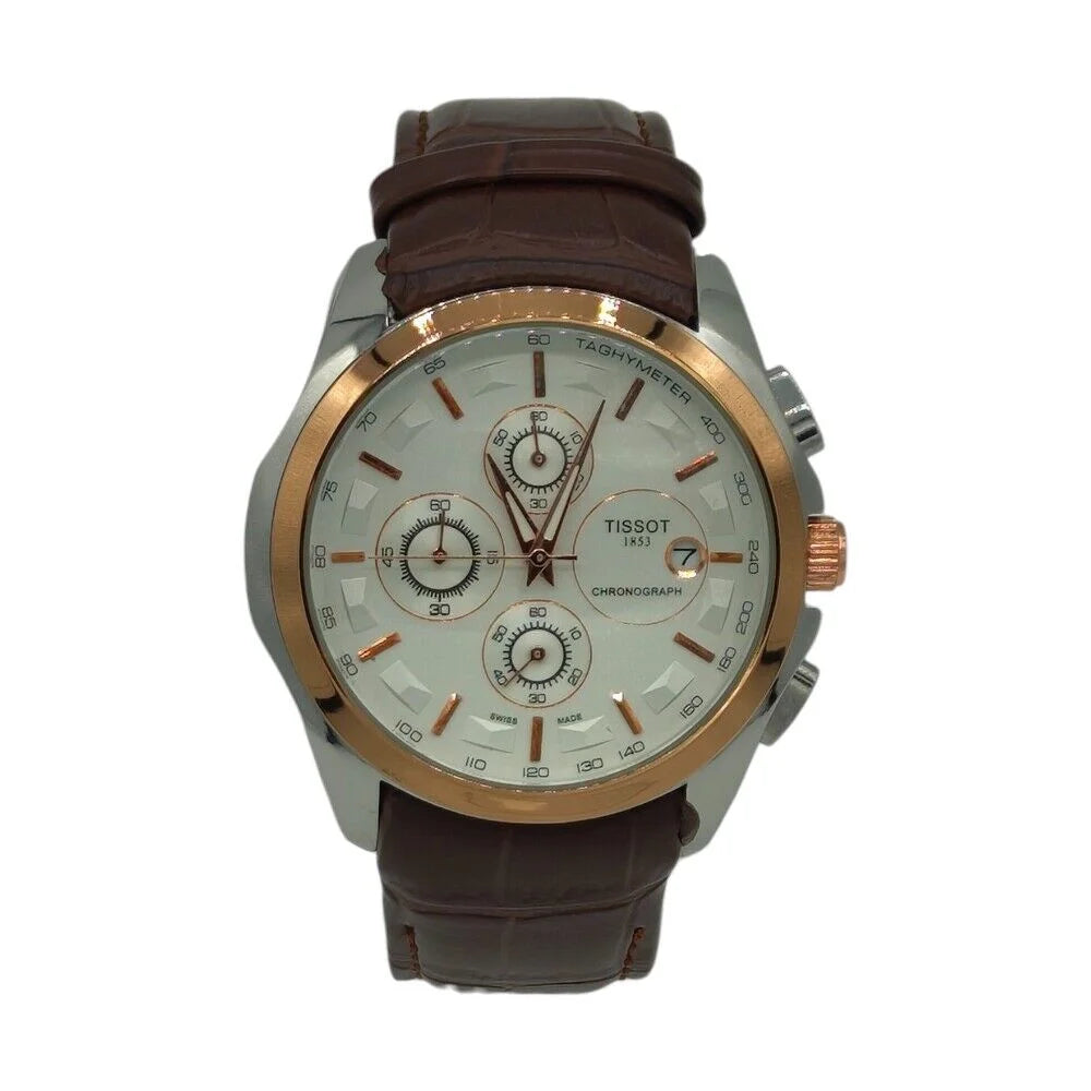 Tissot Watch White/Gold Chrono