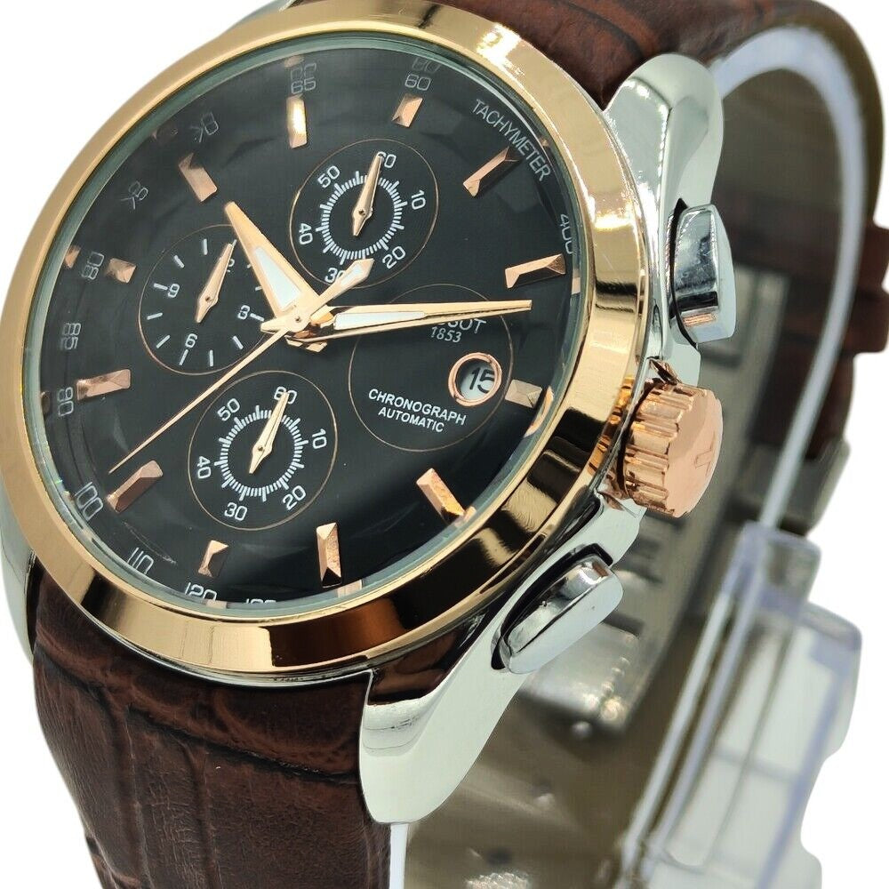 Tissot Watch Black/Gold Chrono