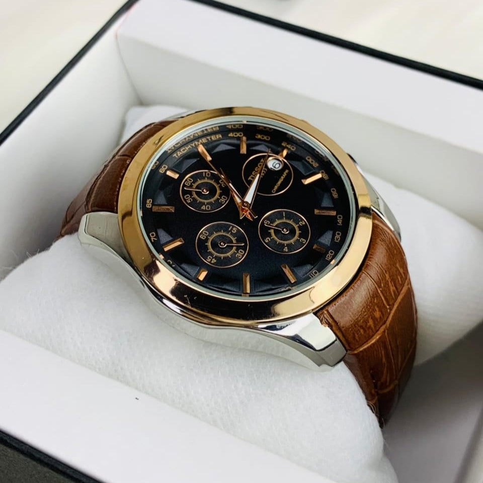 Tissot Watch Black/Gold Chrono