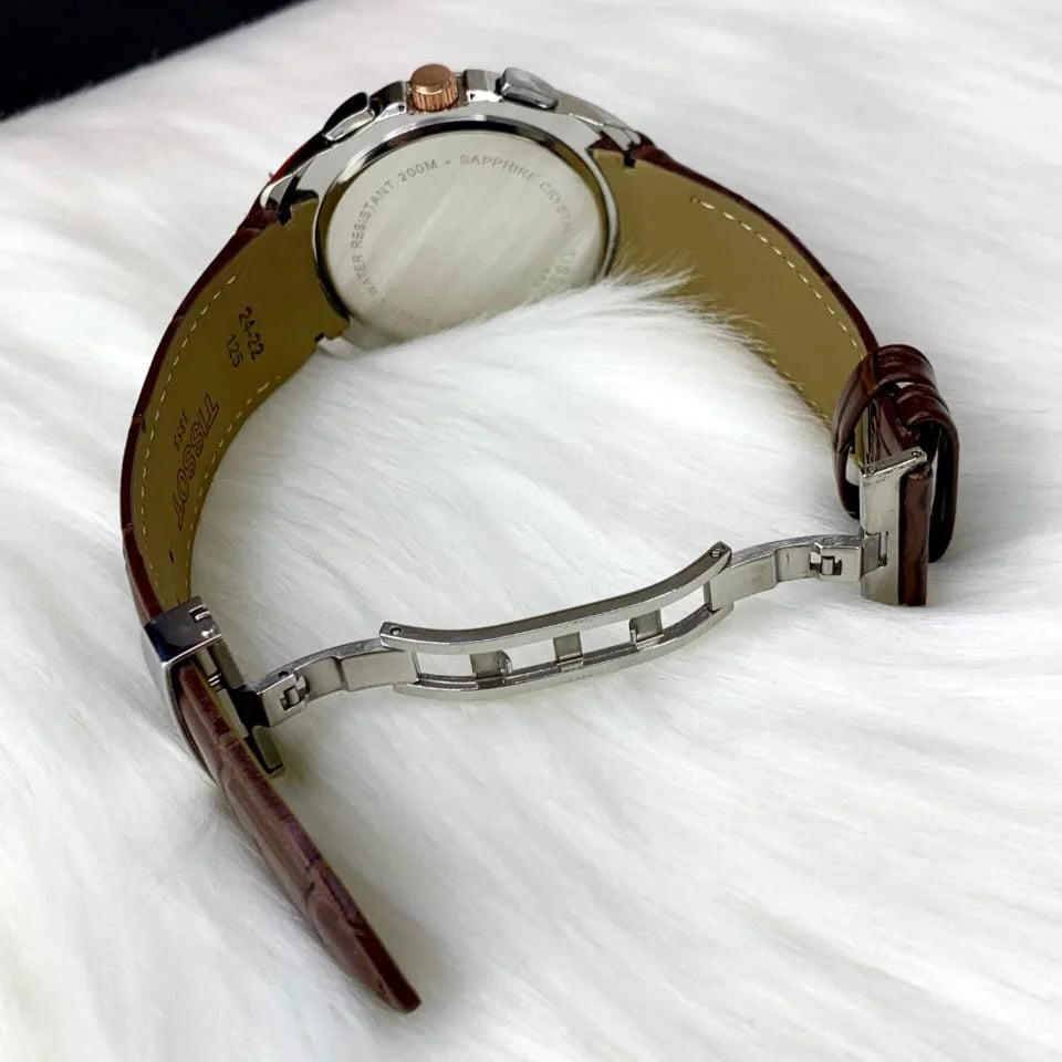 Tissot Watch White/Gold Chrono