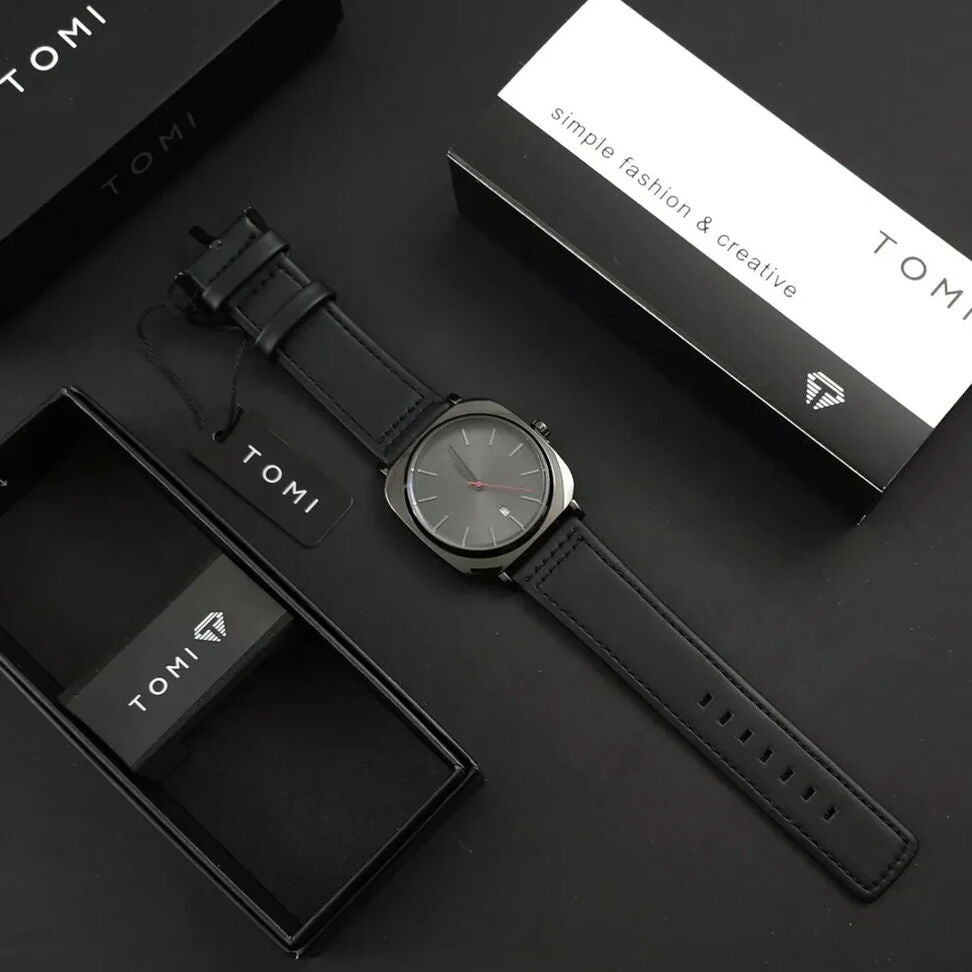 Tomi Watch Black T-084