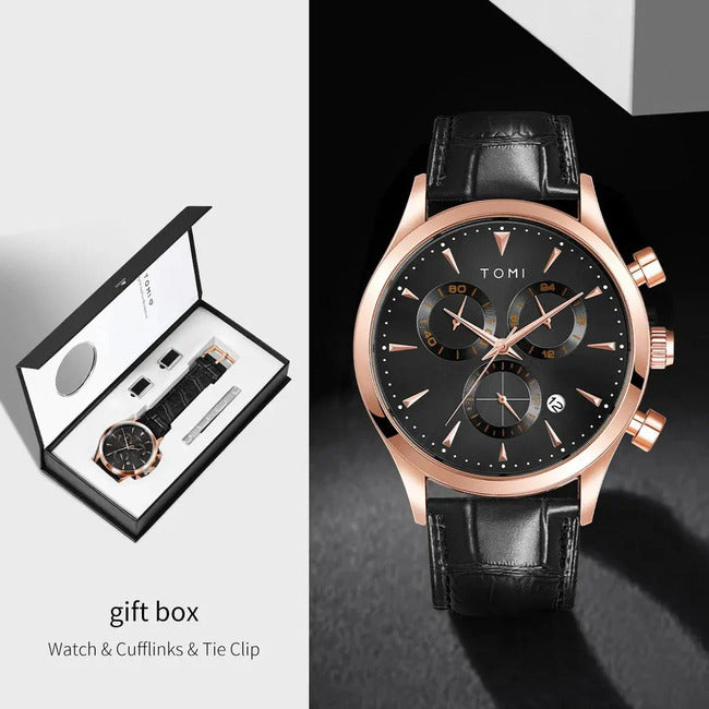 Tomi Watch T-602 Black Gold