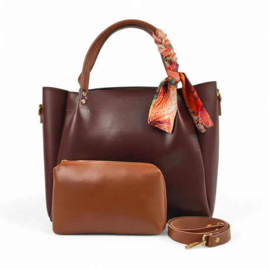 Diva Drape Maroon HandBag