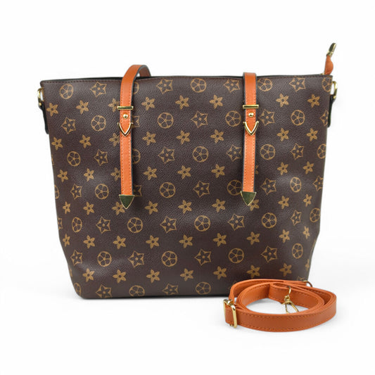 Velora Luxe Imported Brown Tote Bag
