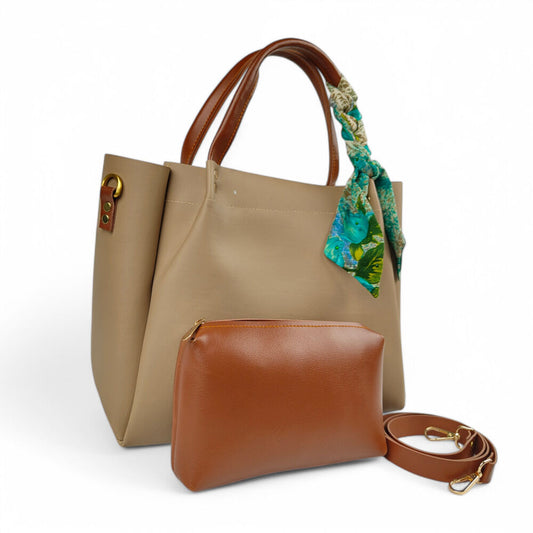Diva Drape Beige HandBag