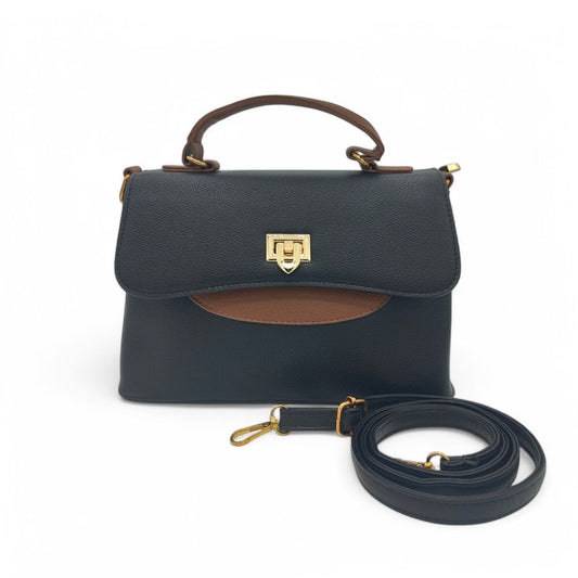 Noir Edge Imported Black HandBag