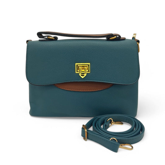 Noir Edge Imported Green HandBag
