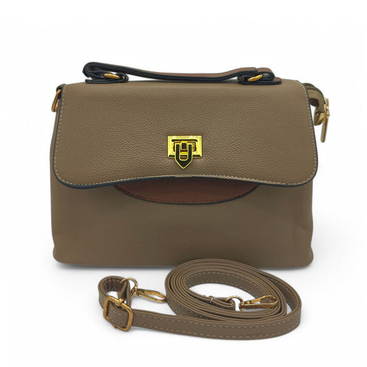 Noir Edge Imported Khaki HandBag