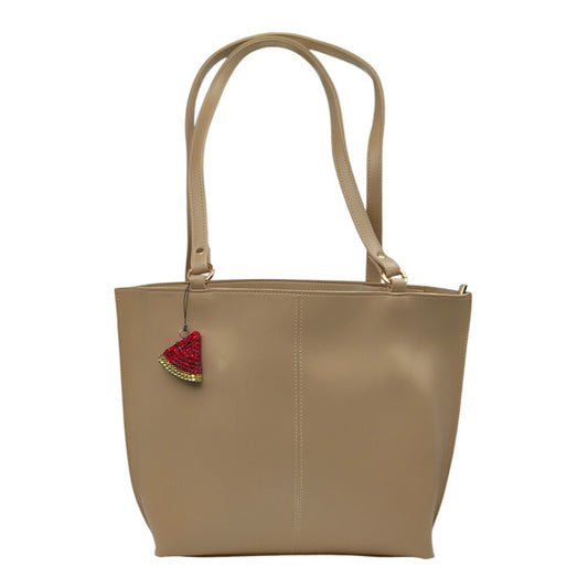 Purely Posh Beige Tote Bag