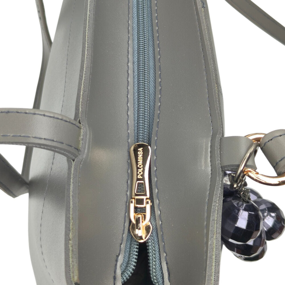 Purely Posh Gray Tote Bag