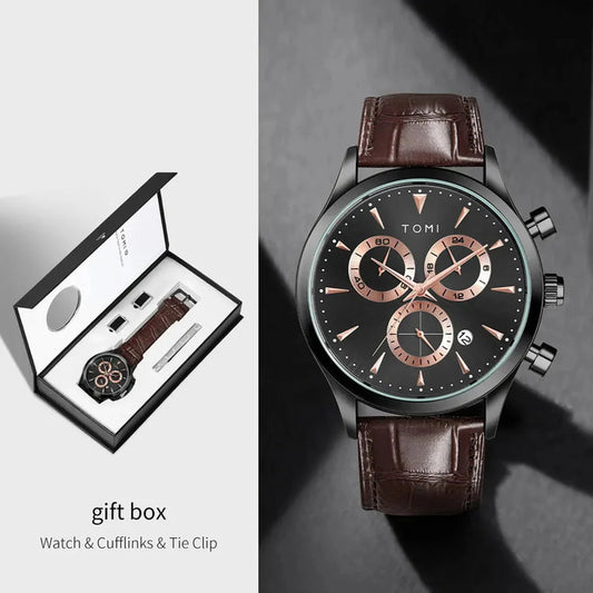 Tomi Watch T-602  Dark Brown